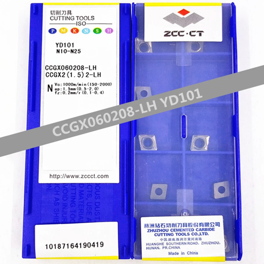 

ZCC.CT CCGX060202-LC/CCGX060204-LC/CCGX060202-LH/CCGX060204-LH/CCGX060208-LH YD101 CNC carbide inserts cermet inserts 10PCS/BOX