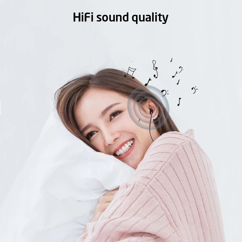 

ESR Sleep Earphone Type-c Noise Cancelling Headphones HiFi Soft Silicone Headset In-Ear Stereo Earbuds Wired Earphone 3.5mm Jack