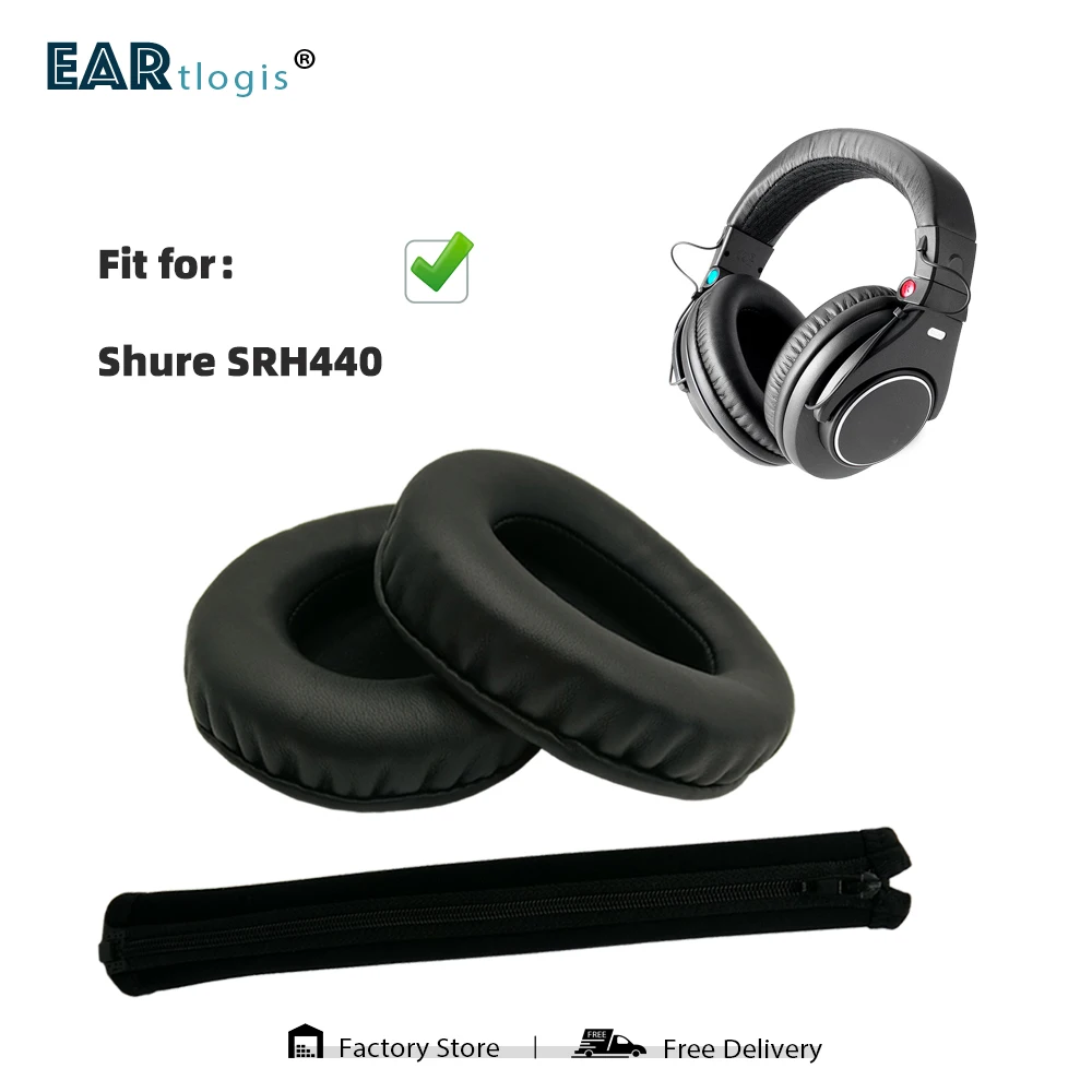 Сменная повязка для наушников Shure SRH440 SRH 440 кожаные наушники|Аксессуары наушников|