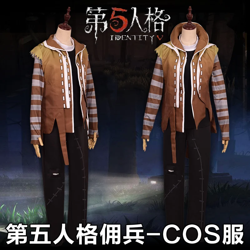 

Anime! Identity V Naib Subedar Assassin Cloak Game Skin Leather Gothic Uniform Cosplay Costume Daily Suit Free Shipping