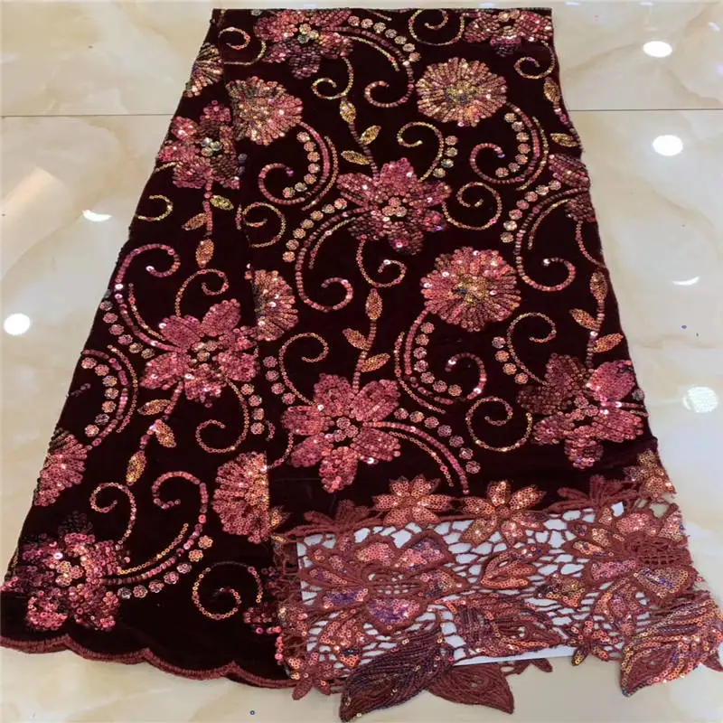 Кружевная ткань кремового цвета с вышивкой французский тюль сетка блестками