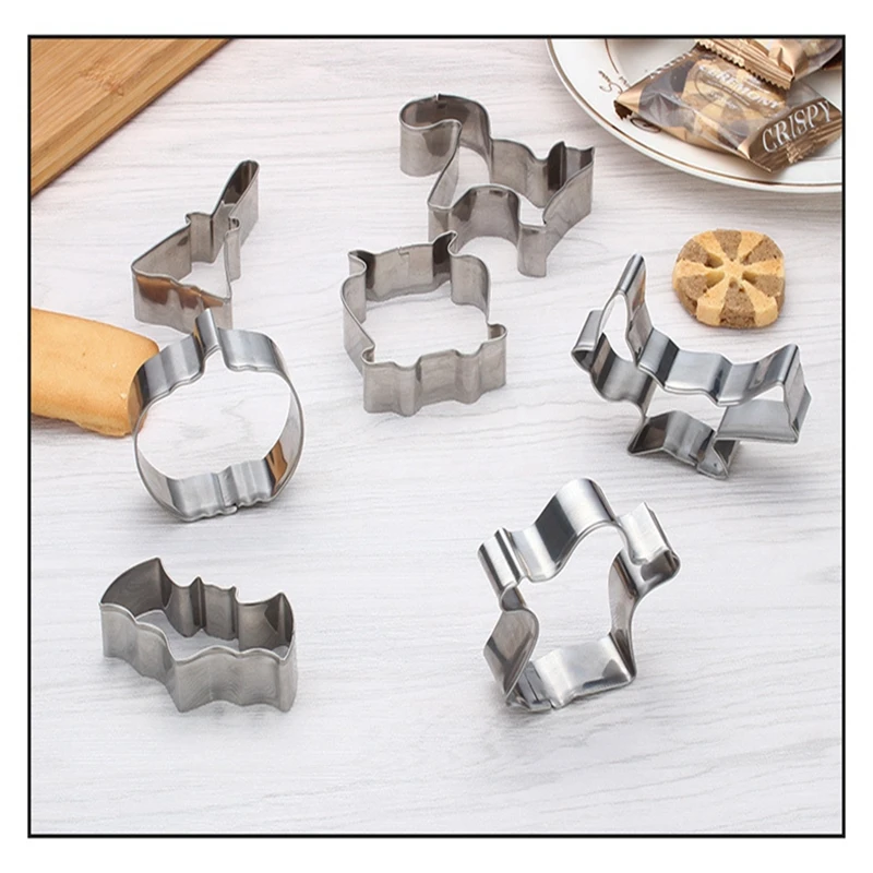 7 шт./компл. инструмент для выпечки на Хэллоуин Сова летучая мышь призрак тыква