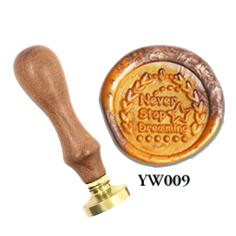 

Dream Exquisite Paint Wax Stamp Greeting words you wood handle,DIY Ancient Seal Retro Stamp,Personalized Wax Seal High Quality