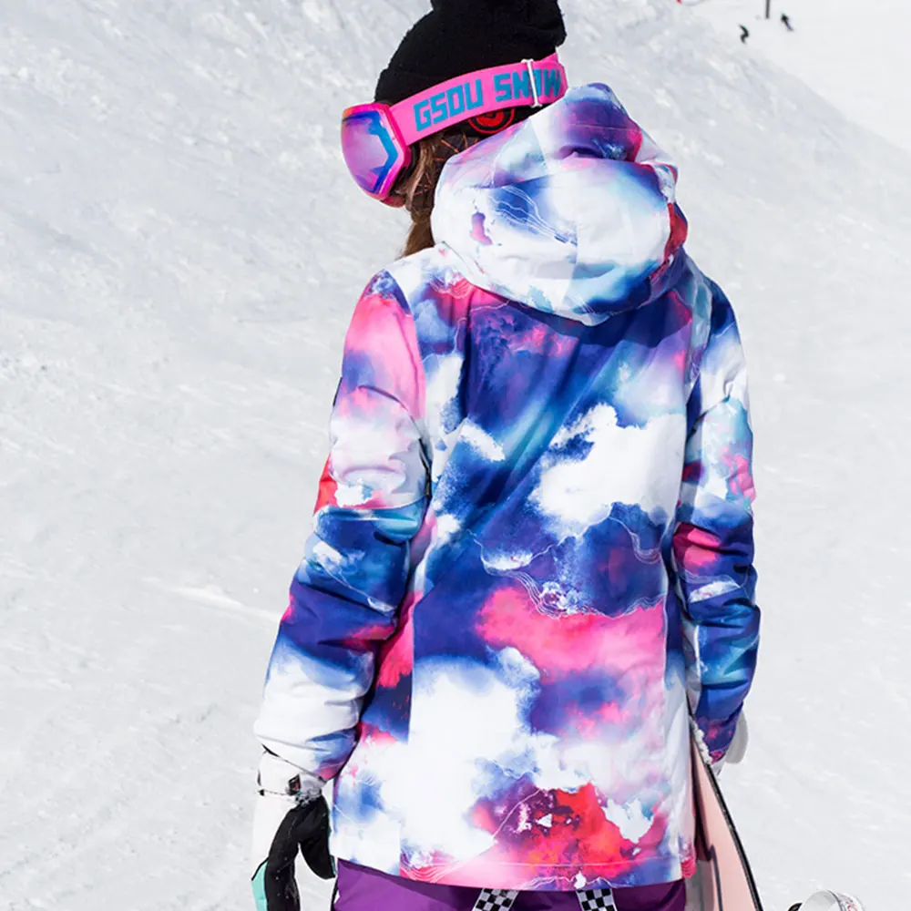 Куртка для сноуборда женская зимняя спортивная Лыжная куртка дышащая