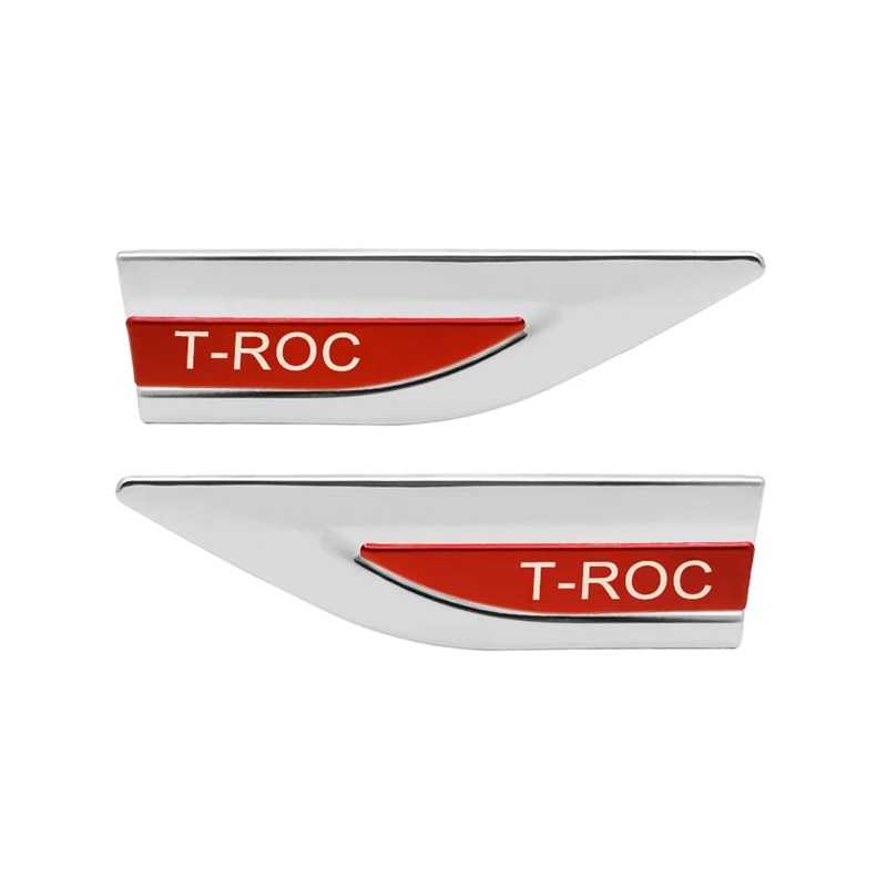 Для VW TROC 17 20 сторона крыло дверь эмблема на значок Стикеры Накладка для T ROC 2017 2018