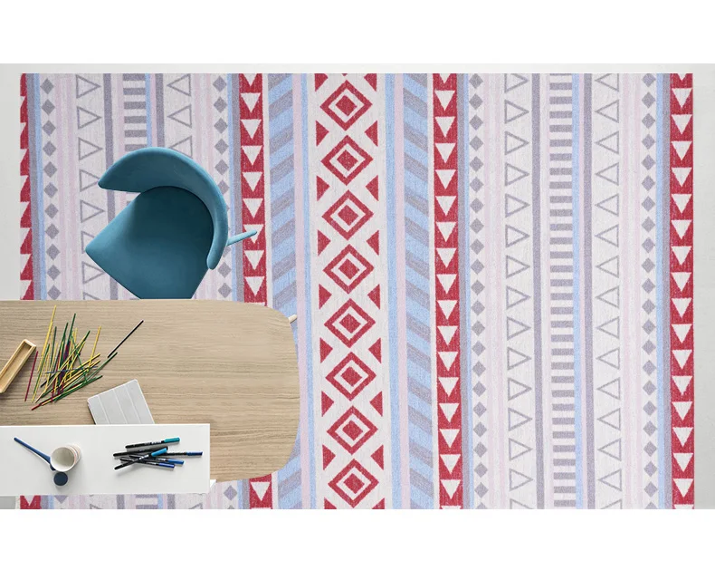 

Nordic Minimalist Living Room Carpets Home Design Coffee Table Floor Mat Study Bedroom American Geometric Rug And Carpet