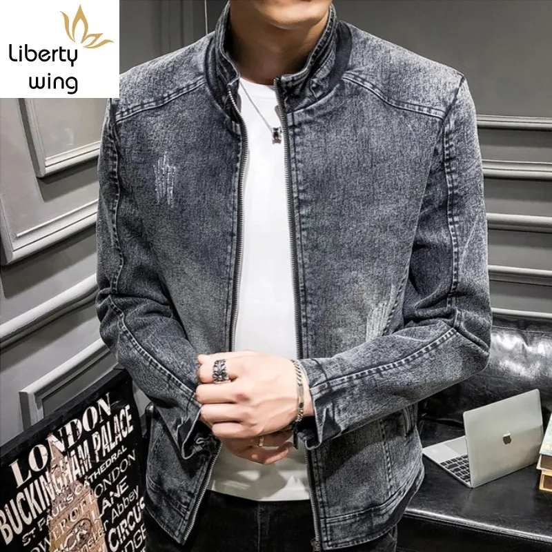 Новая зимняя мужская Толстая теплая куртка в Корейском стиле Slim Fit со стоячим