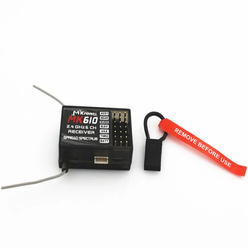 Радиоприемник MKron 2 4 ГГц 6CH DSM2 MK610 rc приемник совместимый с AR6100 для DX6i DX7 DX8 DX9|rc