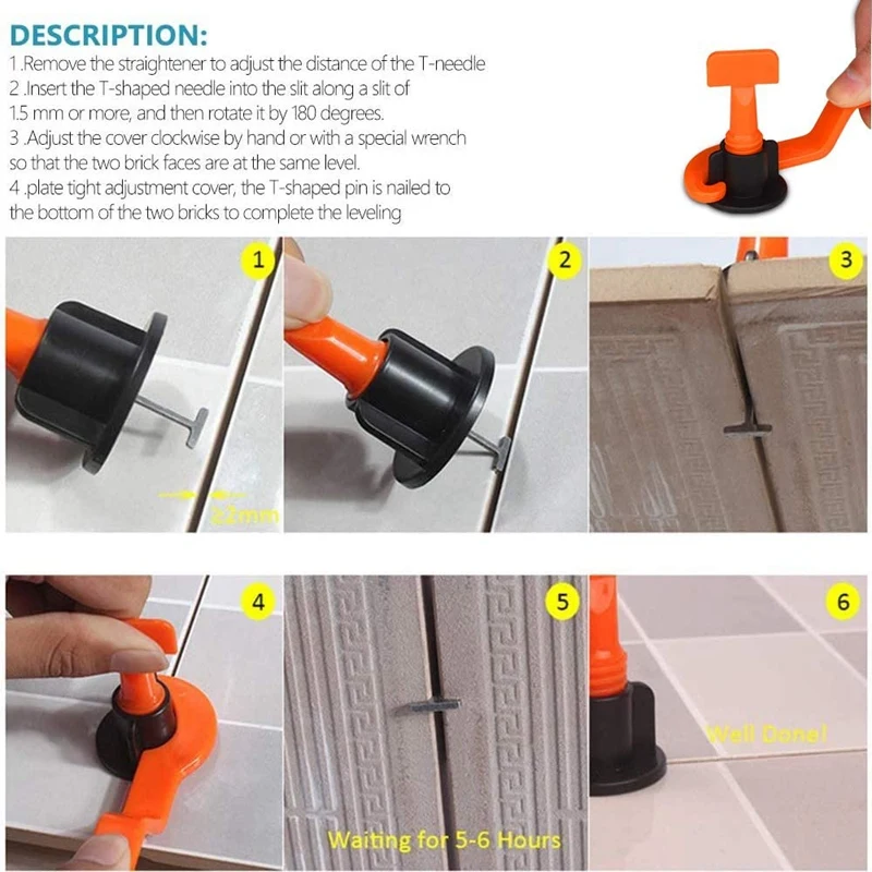 

702 Level Wedges Tile Spacers for Flooring Wall Tile Spacer Tile Leveling System Leveler Locator Spacers Plier