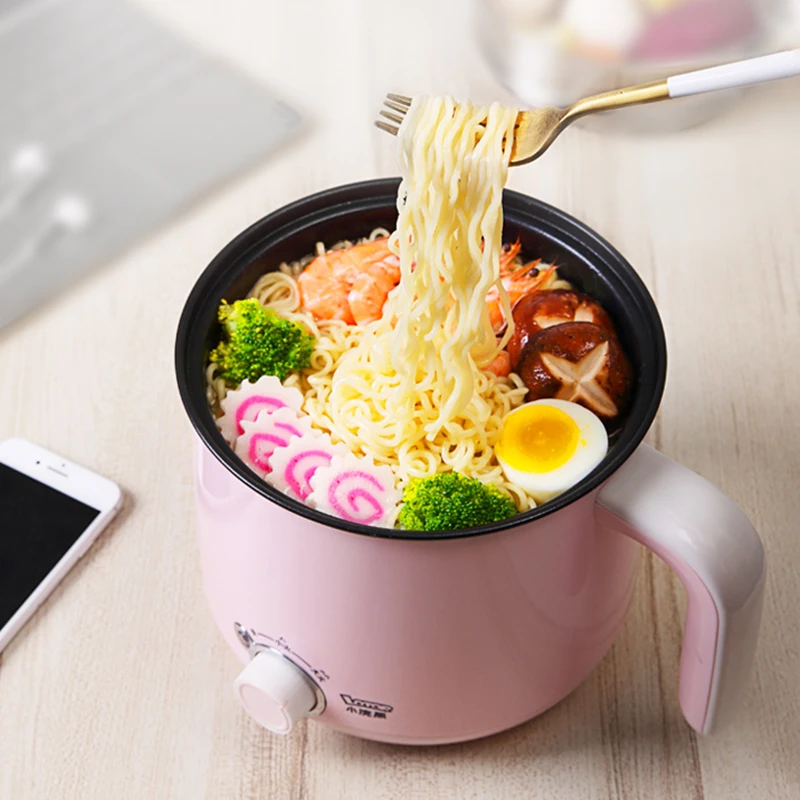 

Многофункциональный домашний Одноместный горячий горшок для лапши для студентов и общежитий, маленький Электрический горшок для 1 человек...