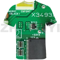 funny circuit chip 3d t shirt kids cool fashion hip hop sweatshirt summer circuit board men unisex anime short tops o neck tees