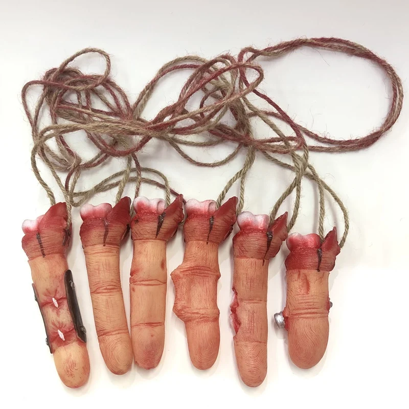 Хэллоуин ужас украшение для пальцев кровавый палец манекен Реалистичная