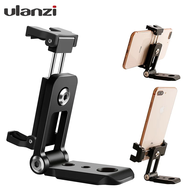 

Ulanzi ST-05 складной мини-штатив для телефона крепление адаптер Вертикальная 360 Вращение Штатив-Трипод стойка для iPhone 12 11 Pro Max Samsung S8 7