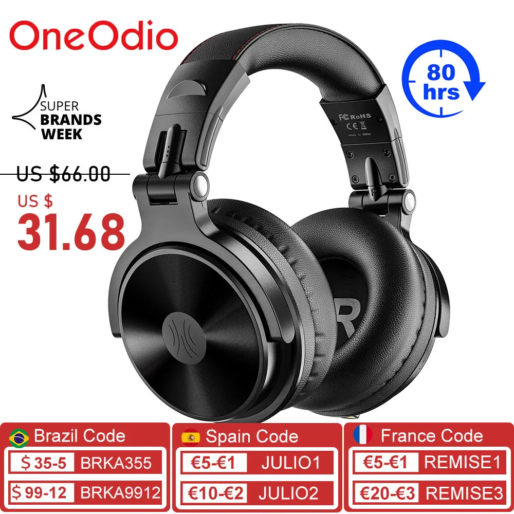 Oneodio Pro C Беспроводной наушники Bluetooth 5 0 С микрофоном складной глубокий бас стерео