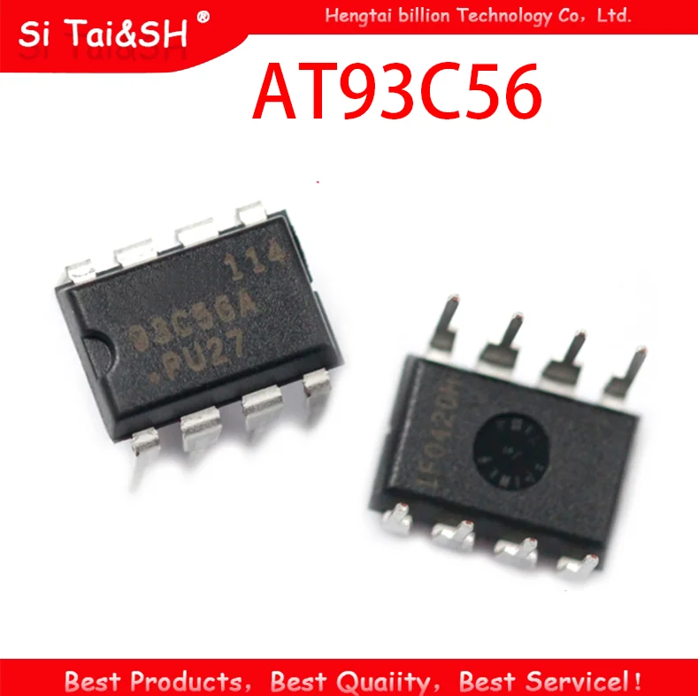 10 шт. AT93C56 DIP-8 93C56 DIP8 DIP EEPROM (256x8)/(128x16) 2K новый оригинал | Электронные компоненты и