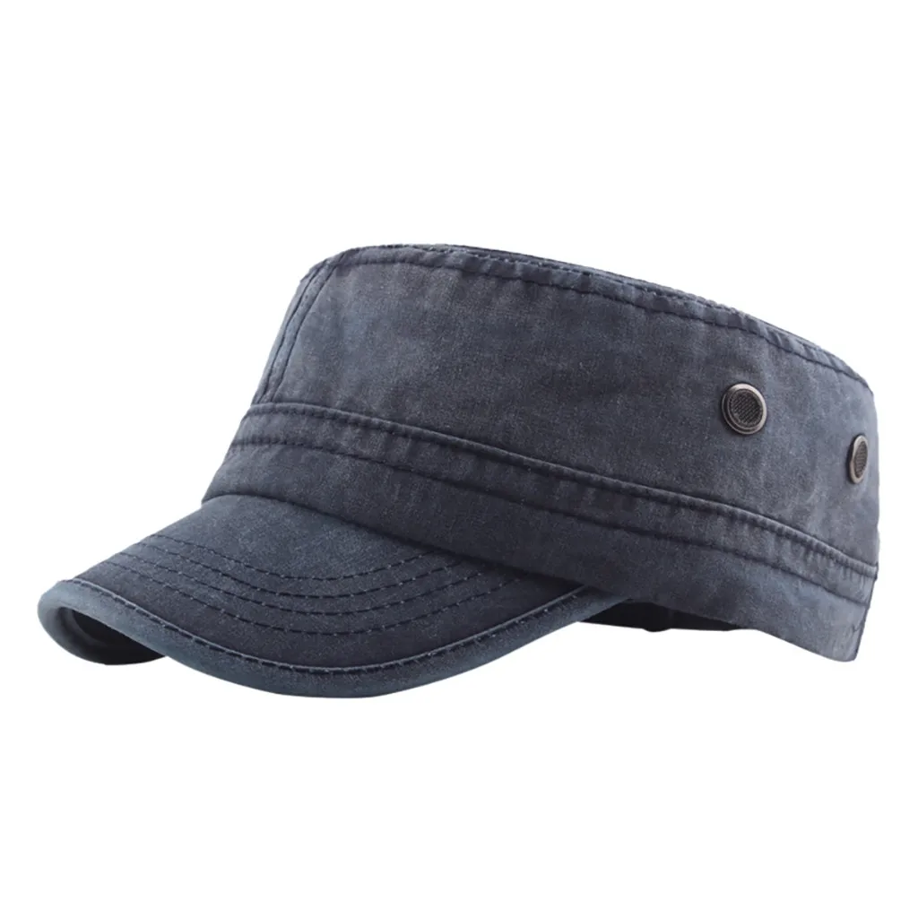 JAYCOSIN модная Военная Кепка на плоской подошве Мужская одноцветная хлопковая