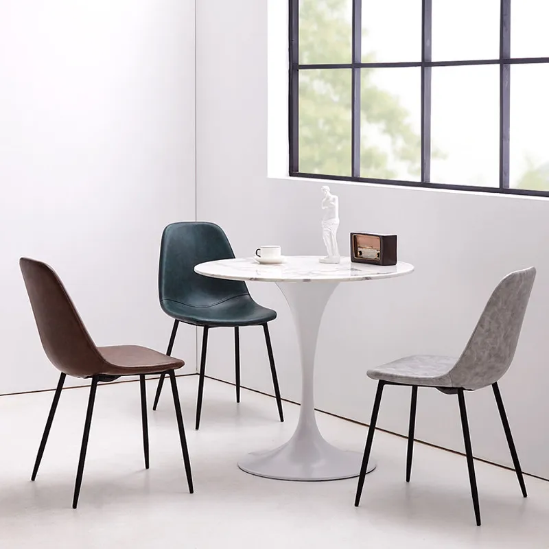 Современный классический обеденный стул в скандинавском стиле роскошный мягкий