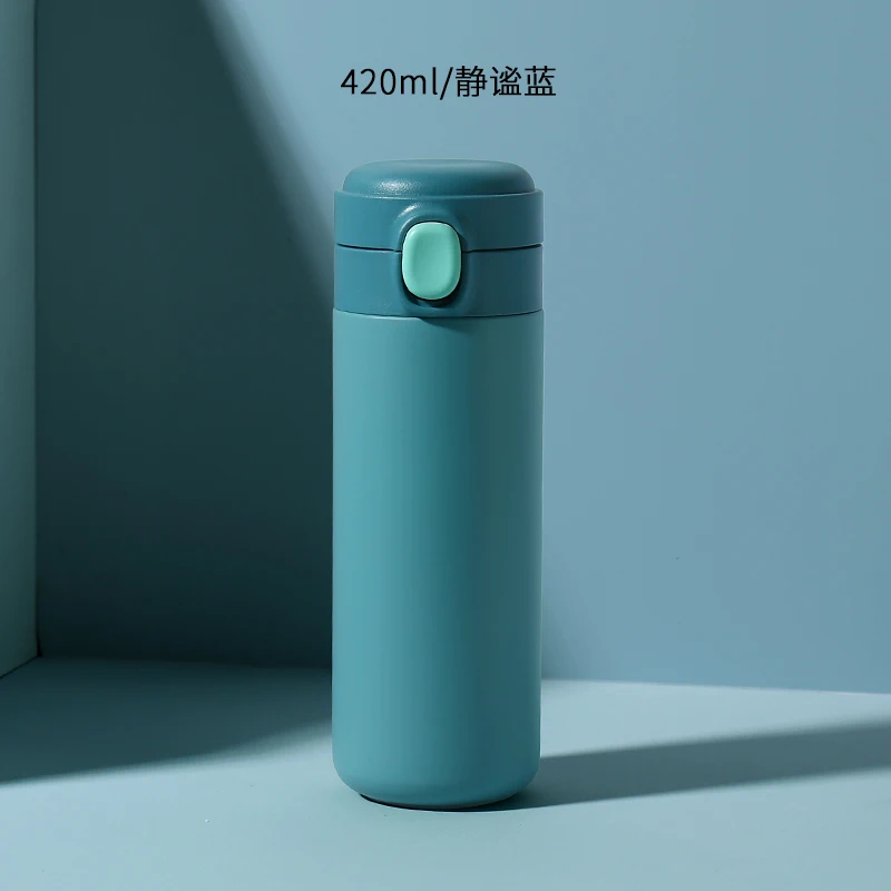 

Vacuum Stainless Steel Thermos Cup Creative Cute Straight with Lid Thermos Outdoor Travel Garrafa Termica Tea Cup BD50VF