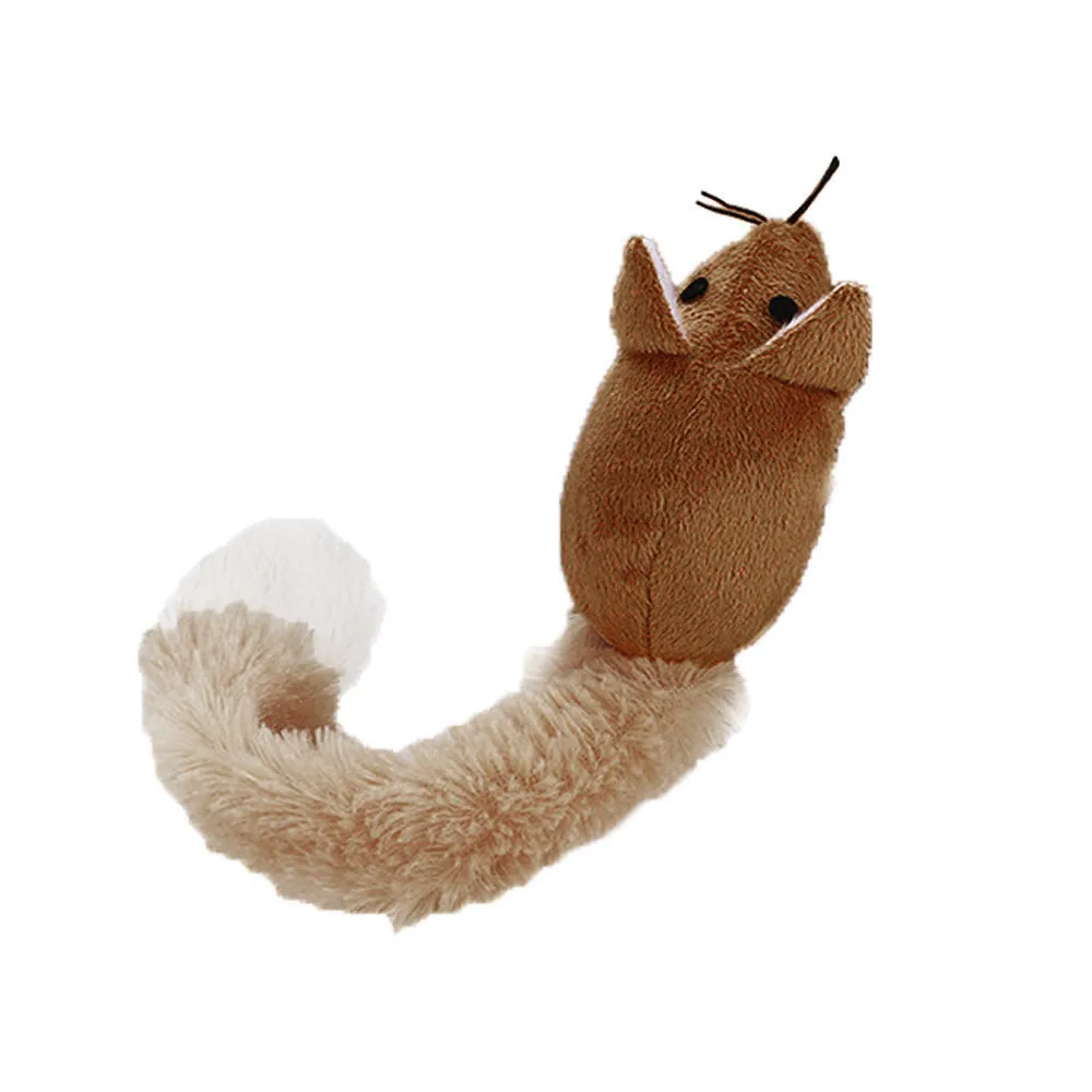 

1pc New Plush Simulation Mouse Cat Toy Plush Mouse Cat Training Bite Resistance Interactive Mouse Palying Toys For Cat Kitten #D