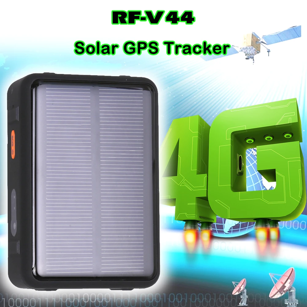4G GPS трекер с солнечной батареей RF-V44 9000 мАч батарея для ожидания овец верблюжья