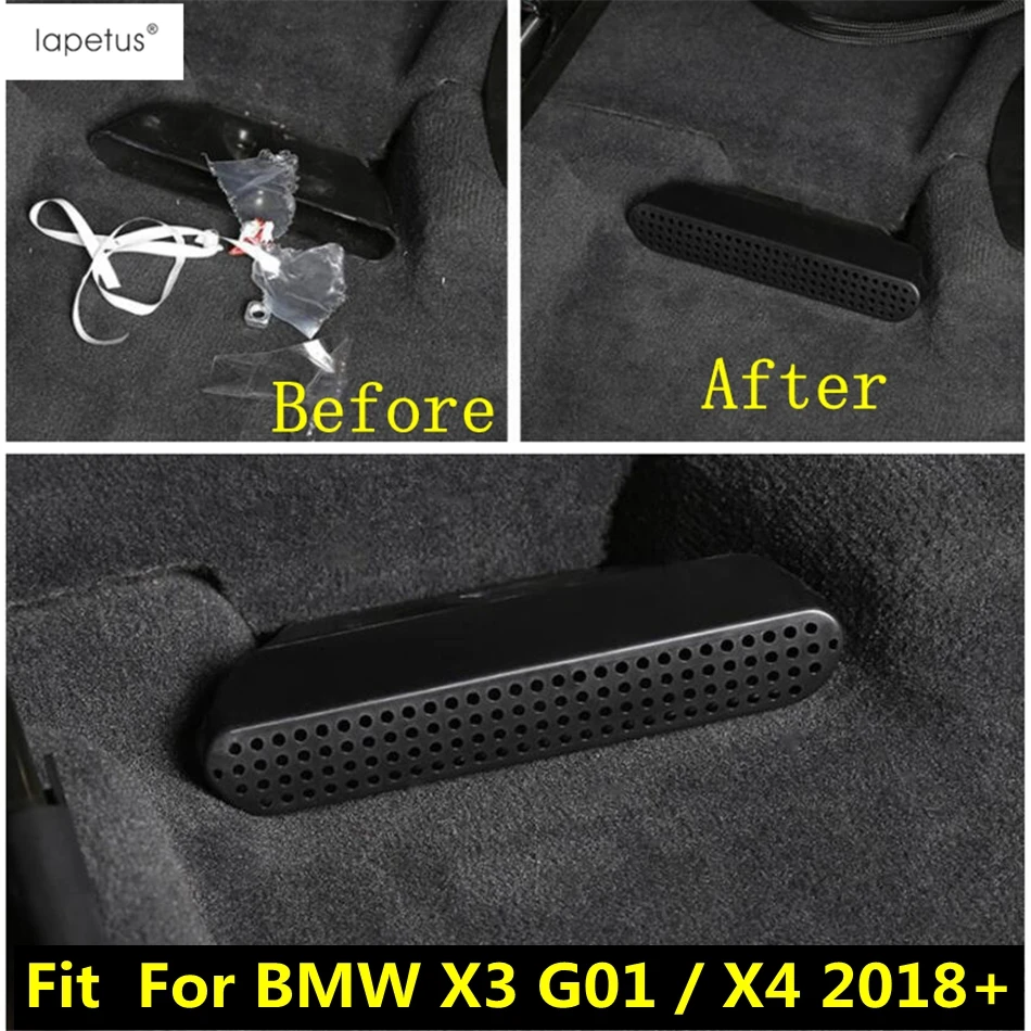 

Lapetus Accessories Fit For BMW X3 G01 X4 2018 - 2022 Heat Floor Air Conditioner Duct Vent Outlet Grille Molding Cover Kit Trim