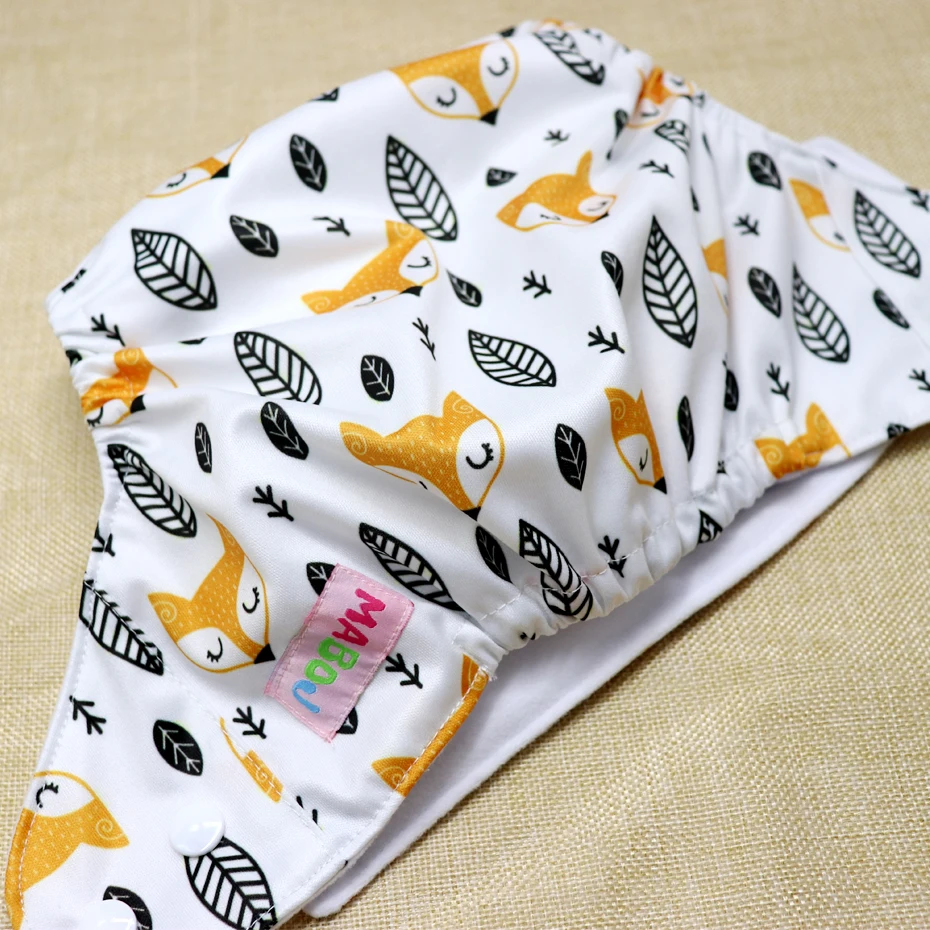 Тканевые подгузники MABOJ Детские Водонепроницаемые Многоразовые один размер для