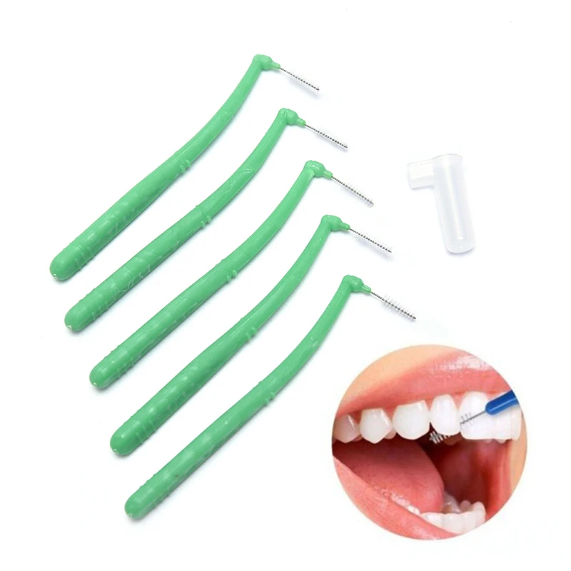 

5Pcs Teeth Interdental Brushes Clean Tooth Floss Head Hygiene Dental Oral Care