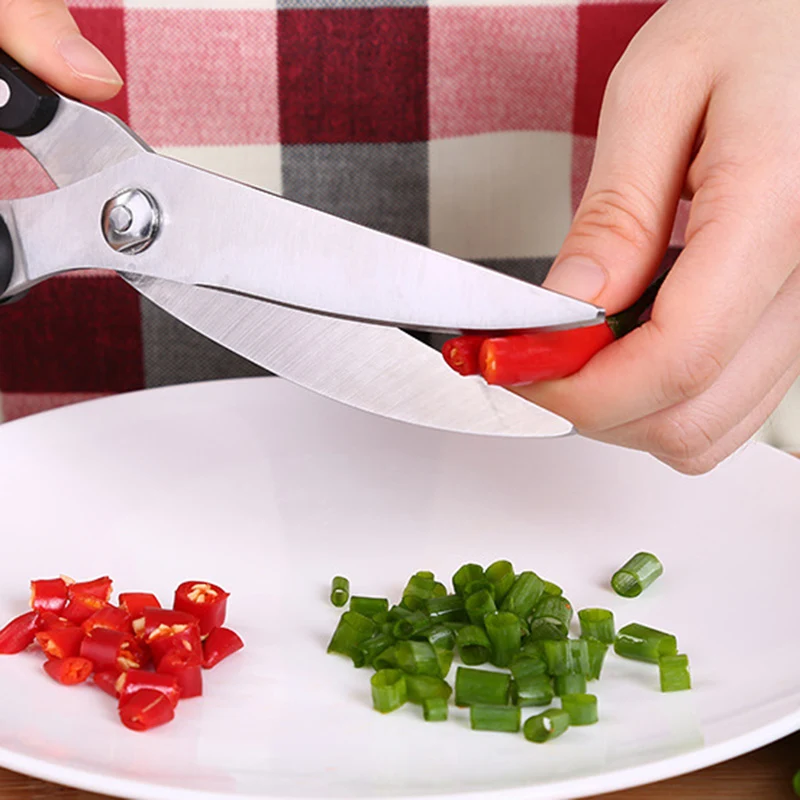 

Stainless Steel Kitchen Scissors Multi-purpose Kitchen Shears With Non-slip Handle And Safe Pin can CSV