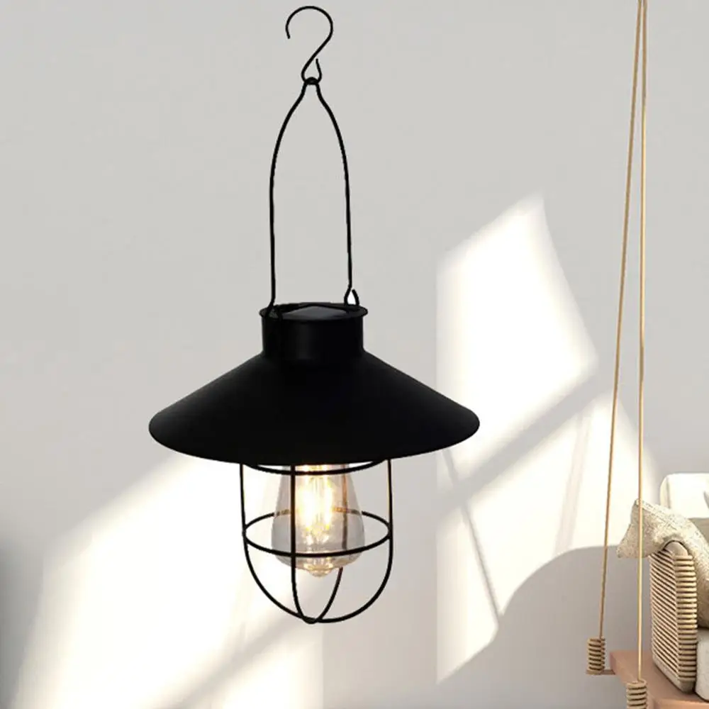 Открытый Солнечный портативный фонарь подвесной светильник с железным