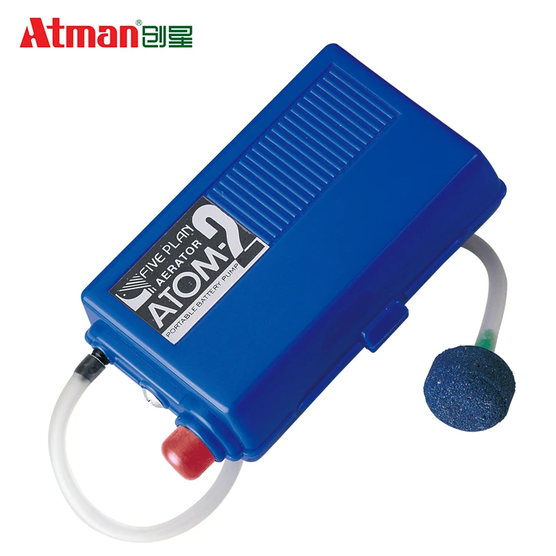 Портативный мини-насос для рыбалки ATMAN ATOM2 воздушный насос с сухим аккумулятором 2