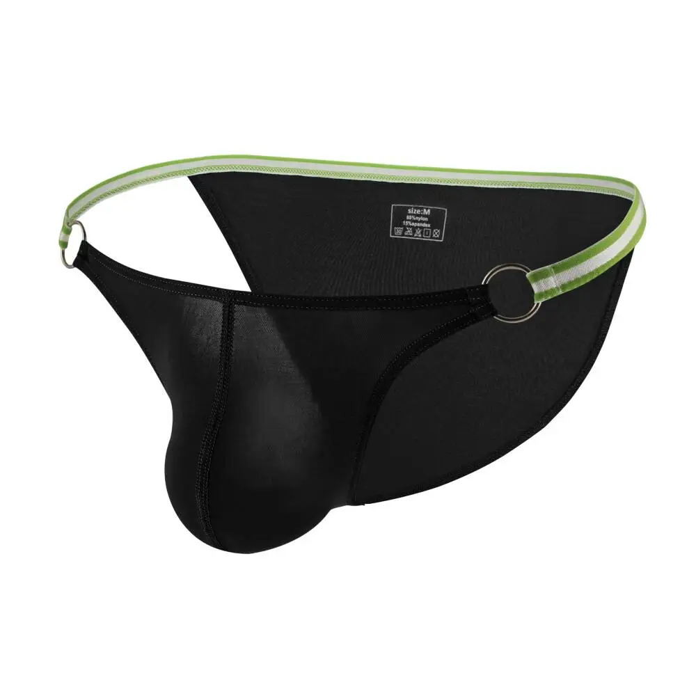 

Men's Briefs Sexy Underwear Transparent Ice Silk Underpants Male Panties Low Rise Pouch Slip Man Briefs Bikini