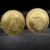 new 30mm2mm animal coin congo lucky american eagle gift commemorative coin commemorative medal silver coin crafts collectibles