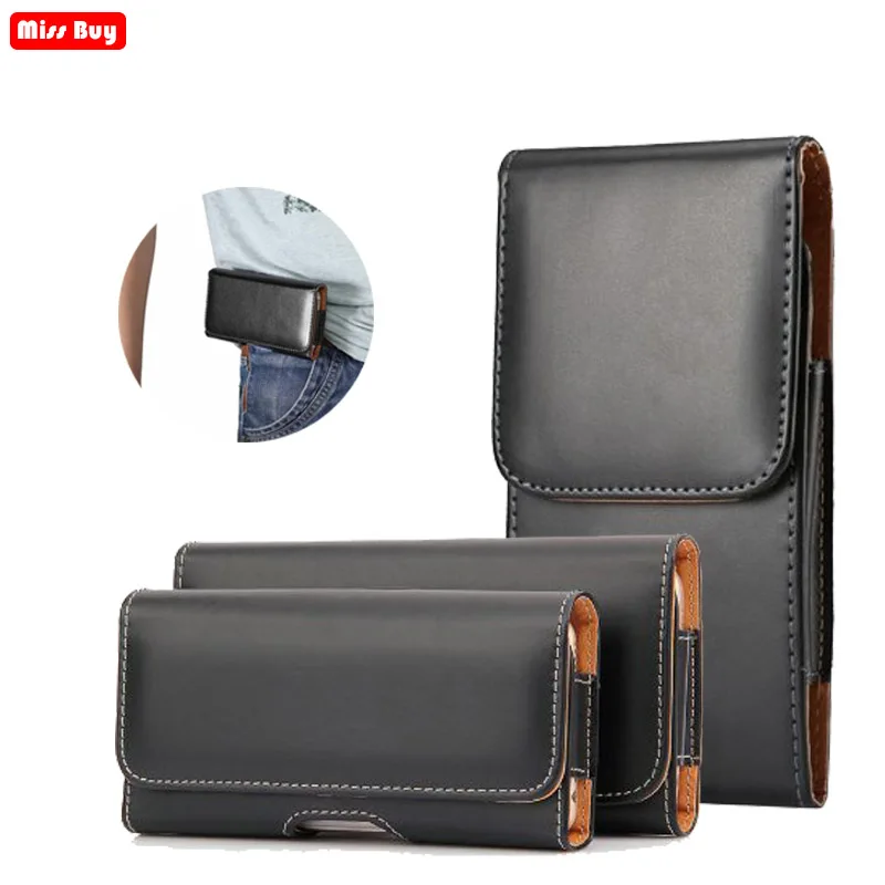 

Phone Pouch For iPhone 12 13 11 Pro Max X 10 8 7 6 6S Plus 5 5S SE 5C 4 4S Xr Xs Max Case Belt Clip Holster Leather Cover Bags
