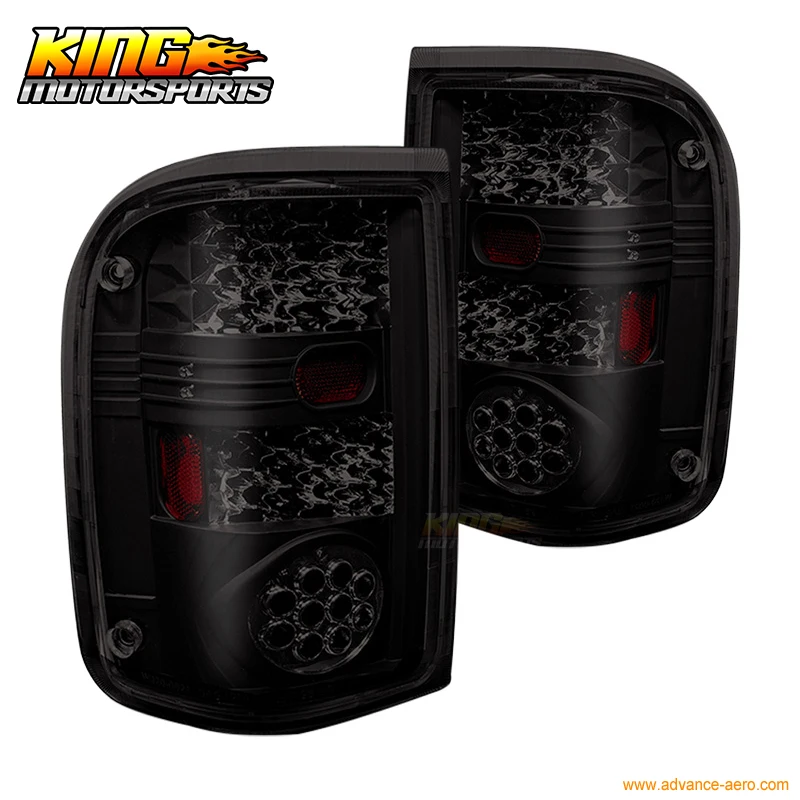 Подходит для 1993-1999 Ford Ranger светодиодный стоп-сигнал задние фонари лампы черный дым