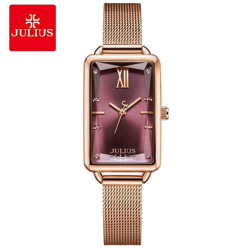 Женские наручные часы Julius Классические кварцевые из нержавеющей стали с