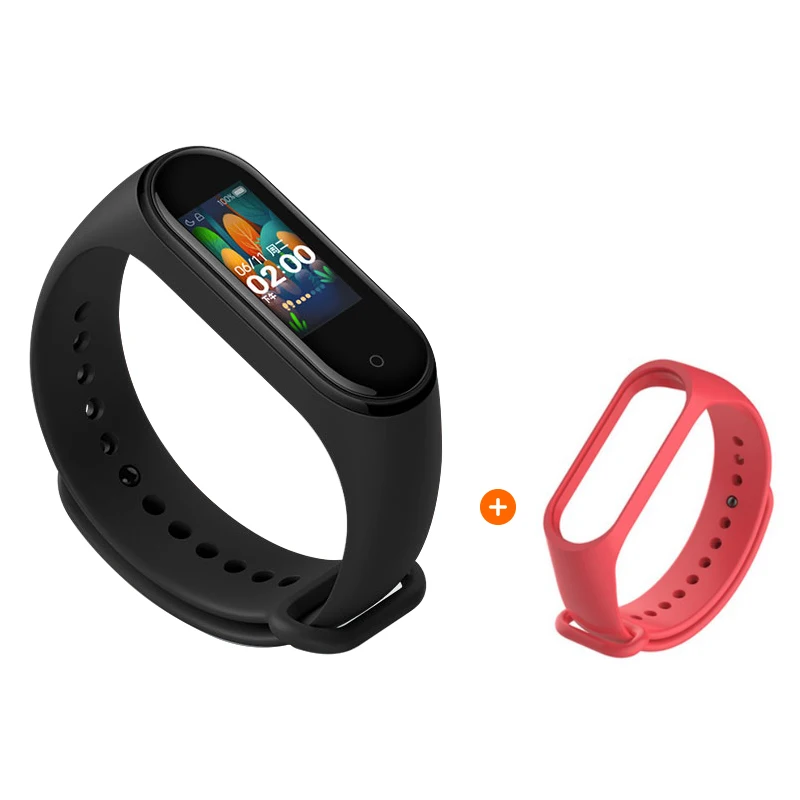 Band 4 add Rose red Глобальная версия, Xiaomi Mi band 4 Смарт часы, фитнес браслет, трекер сердечного ритма, цветной дисплей, мгновенное сообщение, 135 мА/ч умные часы,xiomi - Color: Band 4 add Rose red