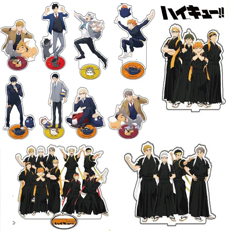 

Горячее Аниме Haikyuu! Акриловая подставка для фигурок Хината шойо тобио кагеяма, модель, Настольная декоративная коллекция, серия талисманов