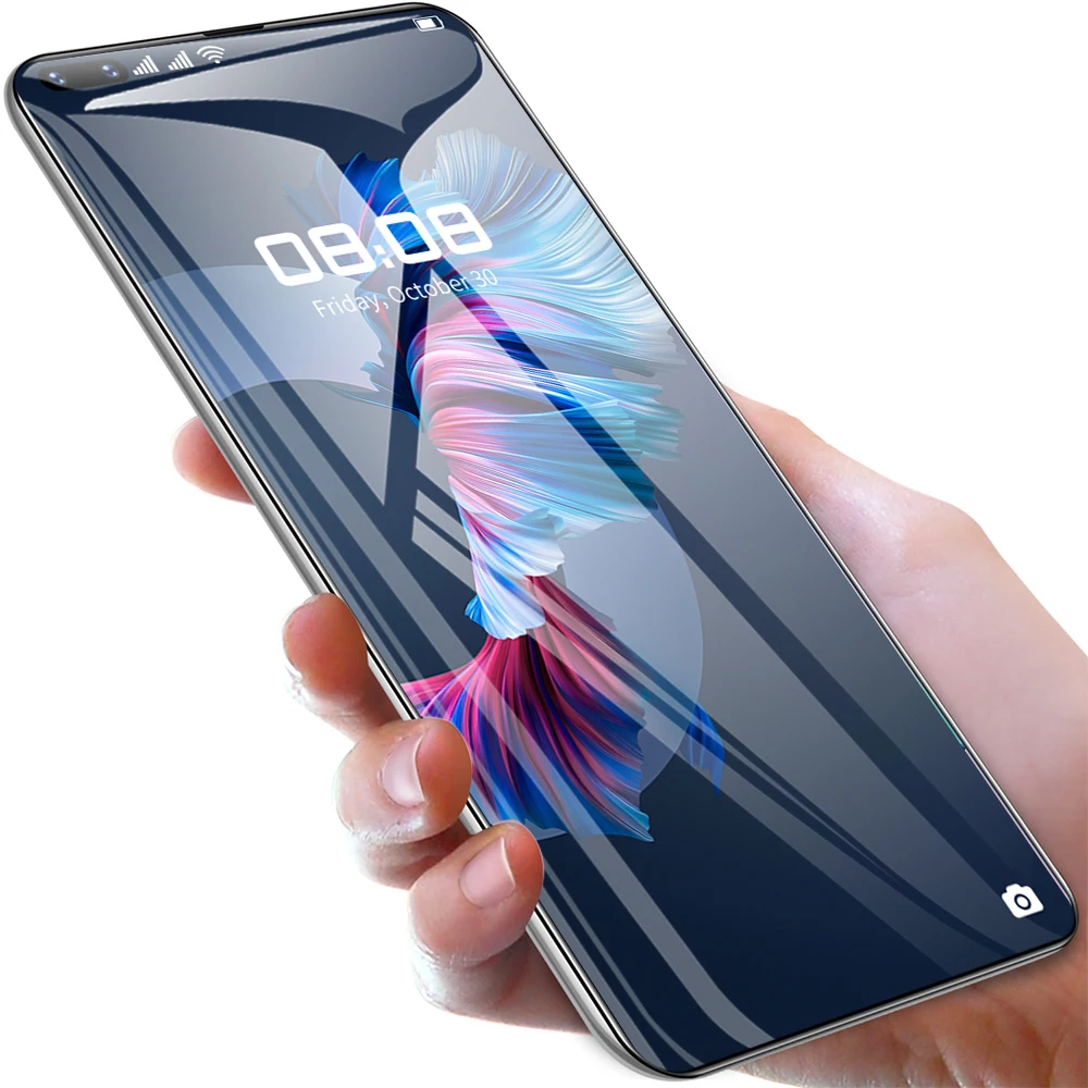 Tel&eacute;fono Inteligente Mate40Pro de 7,3 pulgadas, 24 + 50MP, MTK6889, 10 n&uacute;cleos, 512GB + 12GB, c&aacute;mara 4G/5G, GPS, identificaci&oacute;n facial, elegante, gran oferta-4