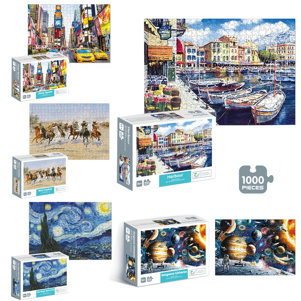 

Пазлы-пейзаж для сборки картин, 1000 шт.