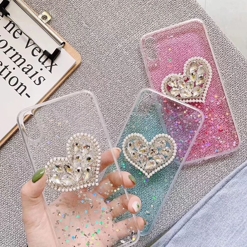 XINGDUO Роскошный чехол для телефона с бриллиантами Samsung M10 M20 M30 Bling флакон духов