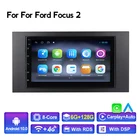 Автомагнитола 2 Din, 6 + 128 ГБ, Android 10,0, RDS, мультимедийный видеоплеер для Ford Focus 2 Mondeo S C Max Kuga Fiesta Fusion