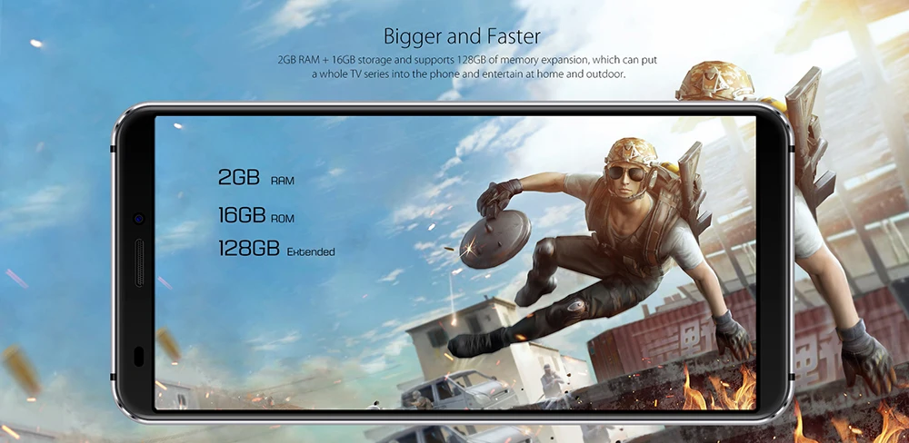 Blackview S6 мобильный телефон 4180 мАч 5,7 дюймов HD+ Sceen мобильный телефон 2 Гб+ 16 Гб четырехъядерный Android 7,0 двойная задняя камера смартфон