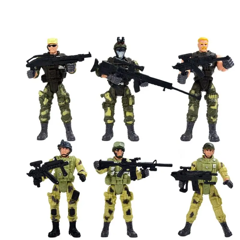 Фото Экшн-фигурки солдат Swat 6 шт./компл. 10 см | Игрушки и хобби