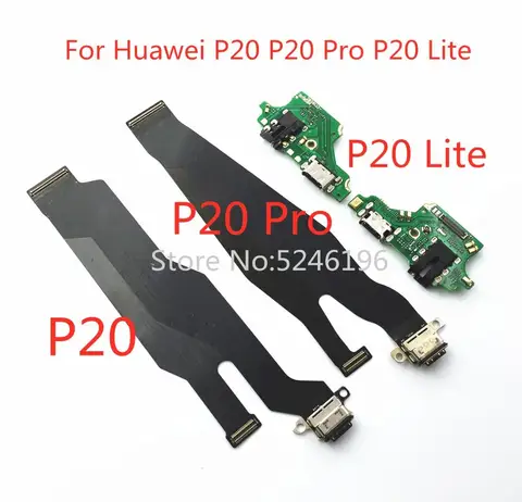 1 шт. оригинальный для Huawei P20 Pro P20pro P20 Lite USB зарядный порт зарядное устройство базовый разъем мягкий кабель оригинальная замена части