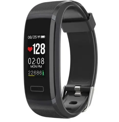 Longet Sport Smart Watch GT101 Waterproof Color Screen Fitness Tracker Heart Rate Monitor Call Reminder Smartwatch Men Women - Цвет: Gun Black