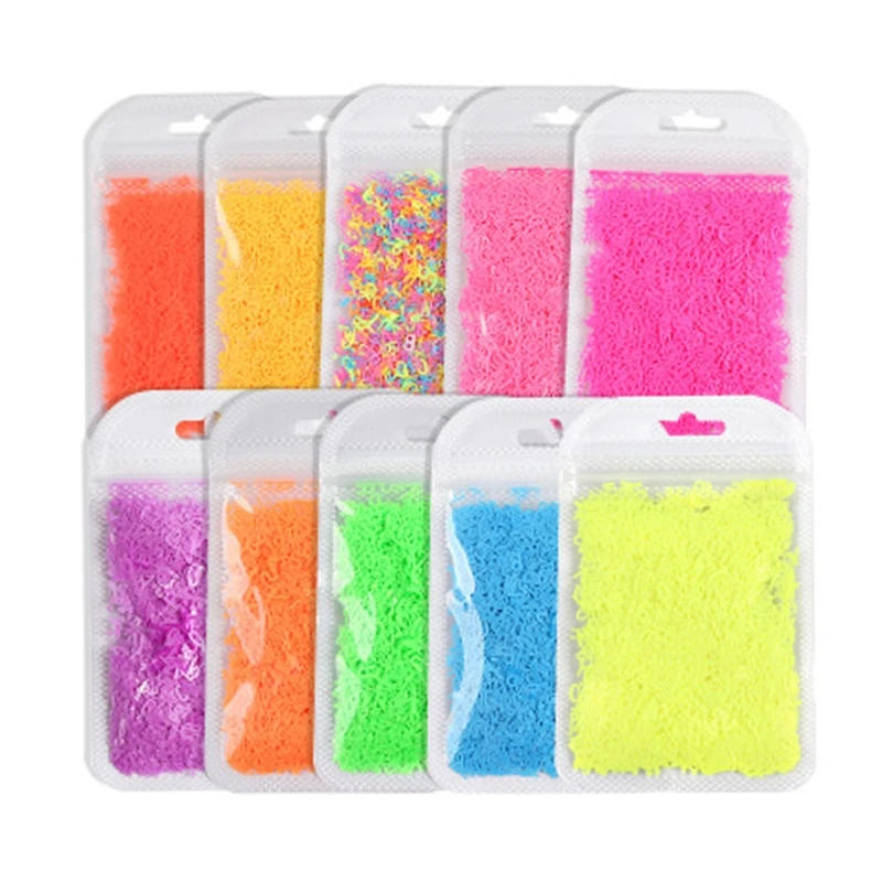 

Nail Art Fluorescent Sequins Holographic Glitter Flakes Jewelry Epoxy DIY Resin Mold Filling Decoration R9JE