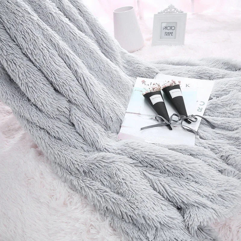 130*160 теплый элегантный уютный с пушистым шерпа пледы одеяло супер мягкий длинный