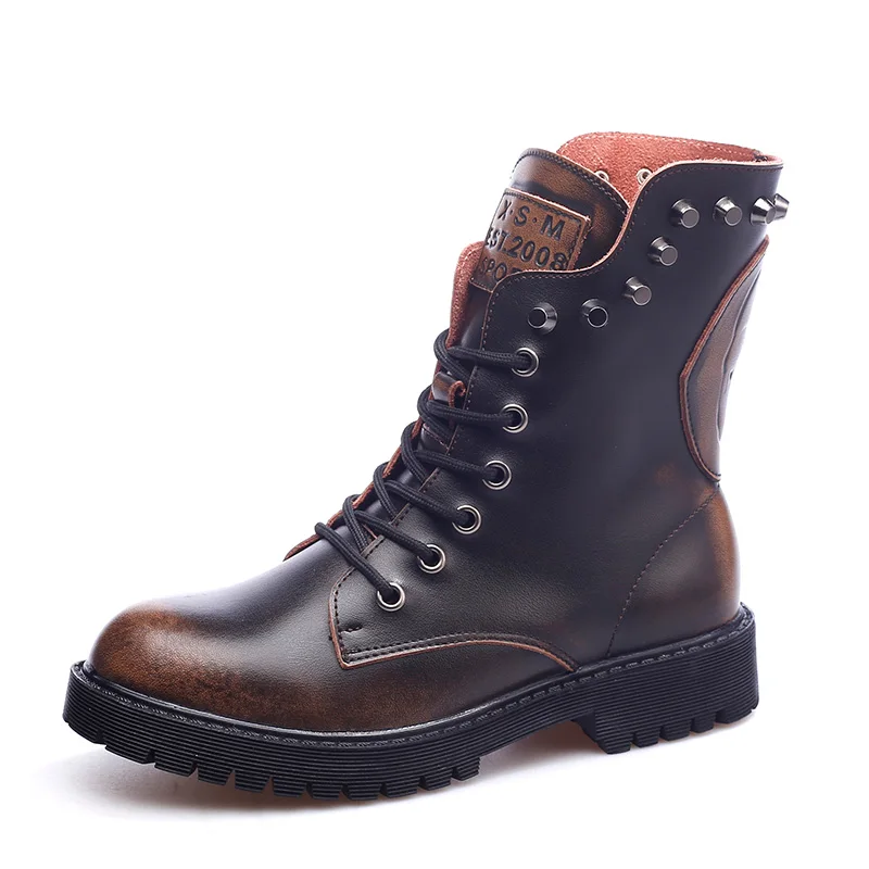 Модные трендовые резиновые женские ботильоны повседневные ботинки на шнуровке