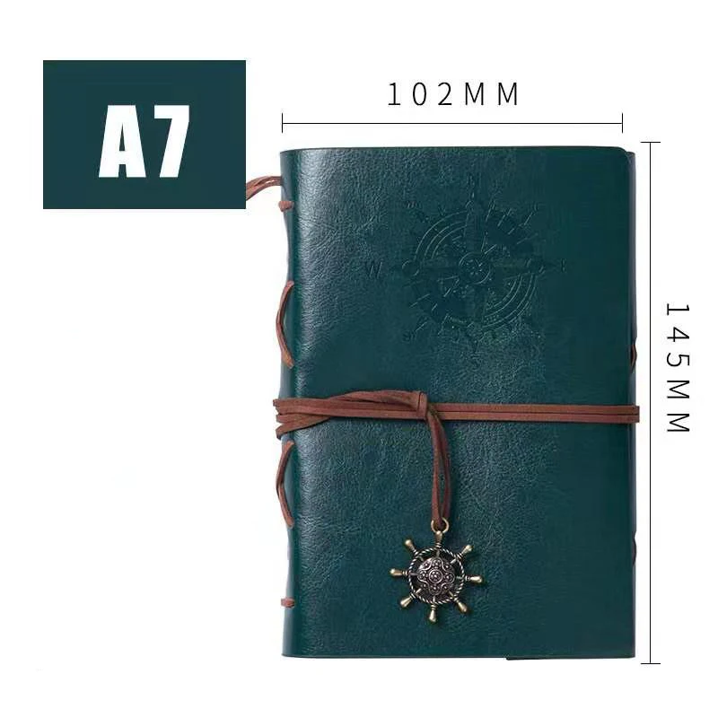 Vintage Notebook Diary Pirate Anchor PU Leather Notebook Stationery Gift Traveler Diary Office Furniture for work