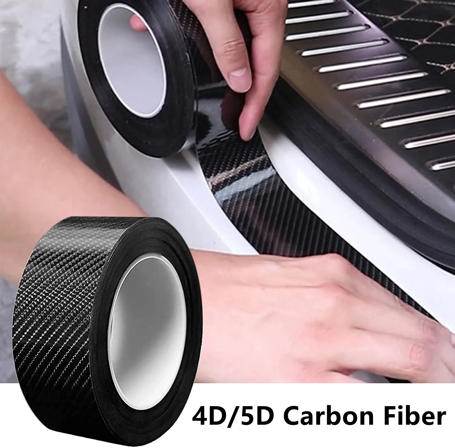 Фотопленка для автомобильного бампера 5D из углеродного волокна виниловая пленка